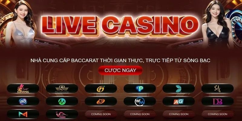 Nhà cung cấp có danh tiếng của live casino Rikvip